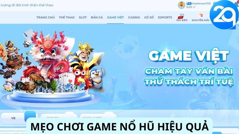 Mẹo Chơi Game Nổ Hũ hiệu quả