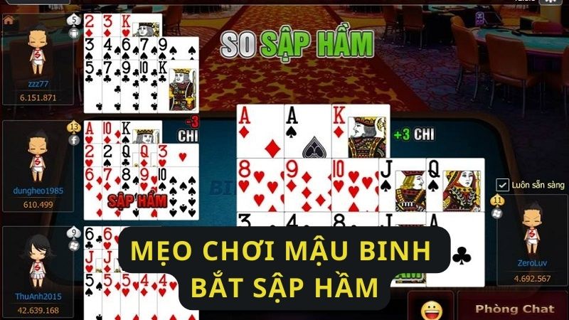 Sử dụng mẹo chơi mậu bình bắt sập hầm